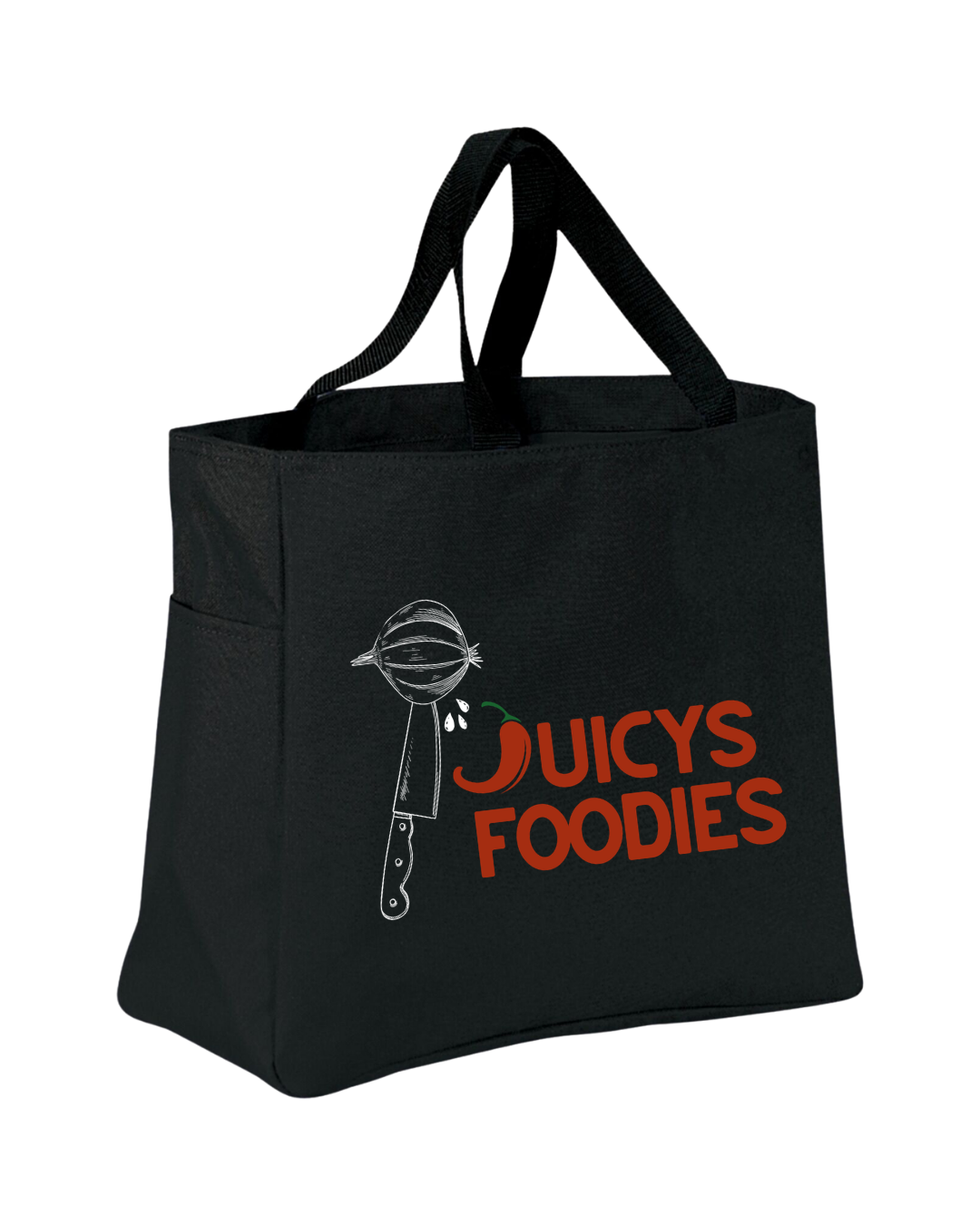 Tote bag water bottle holder