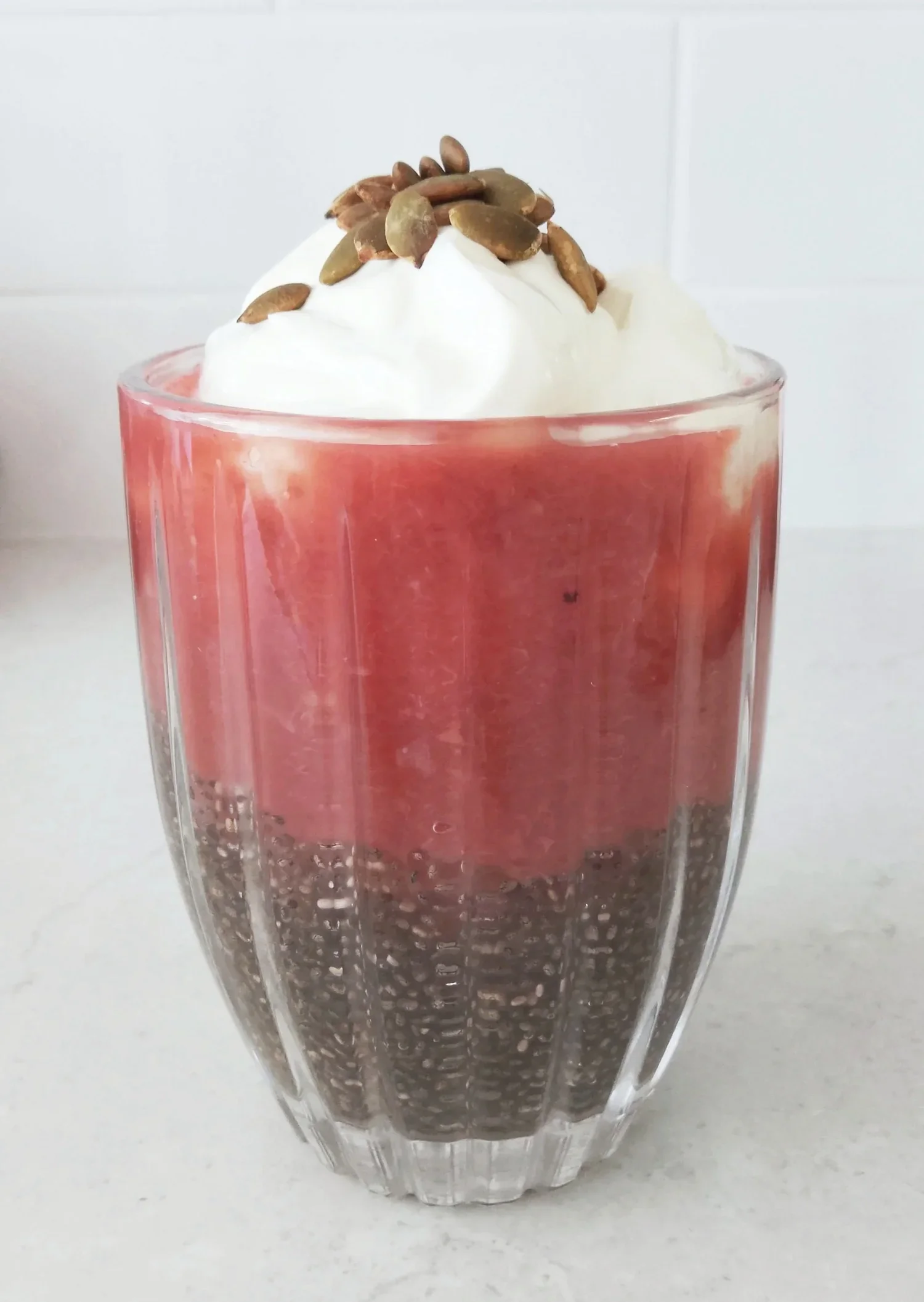 Fruit Compote &amp; Yoghurt Chia Pudding
