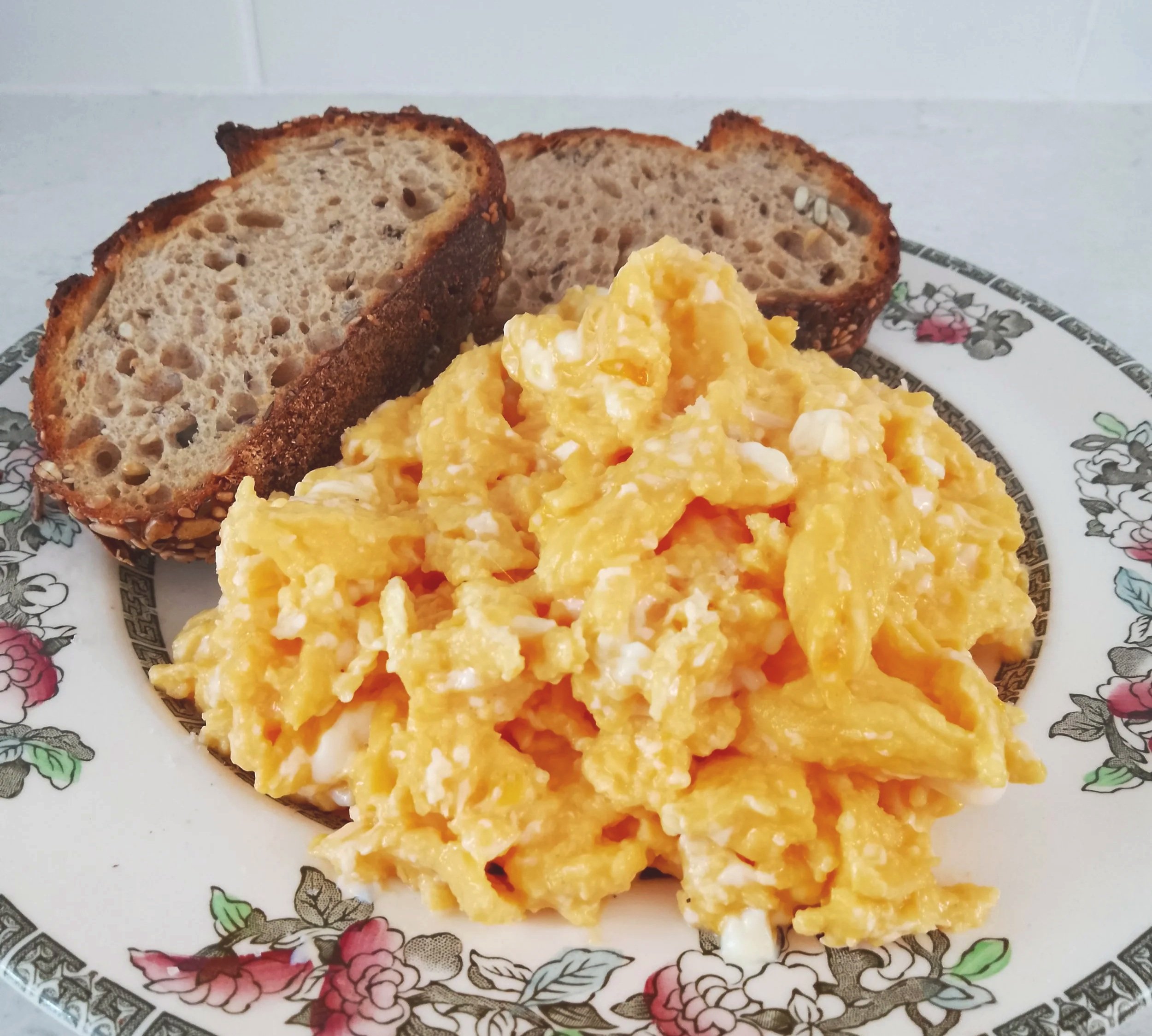 Scrambled Eggs + Toast