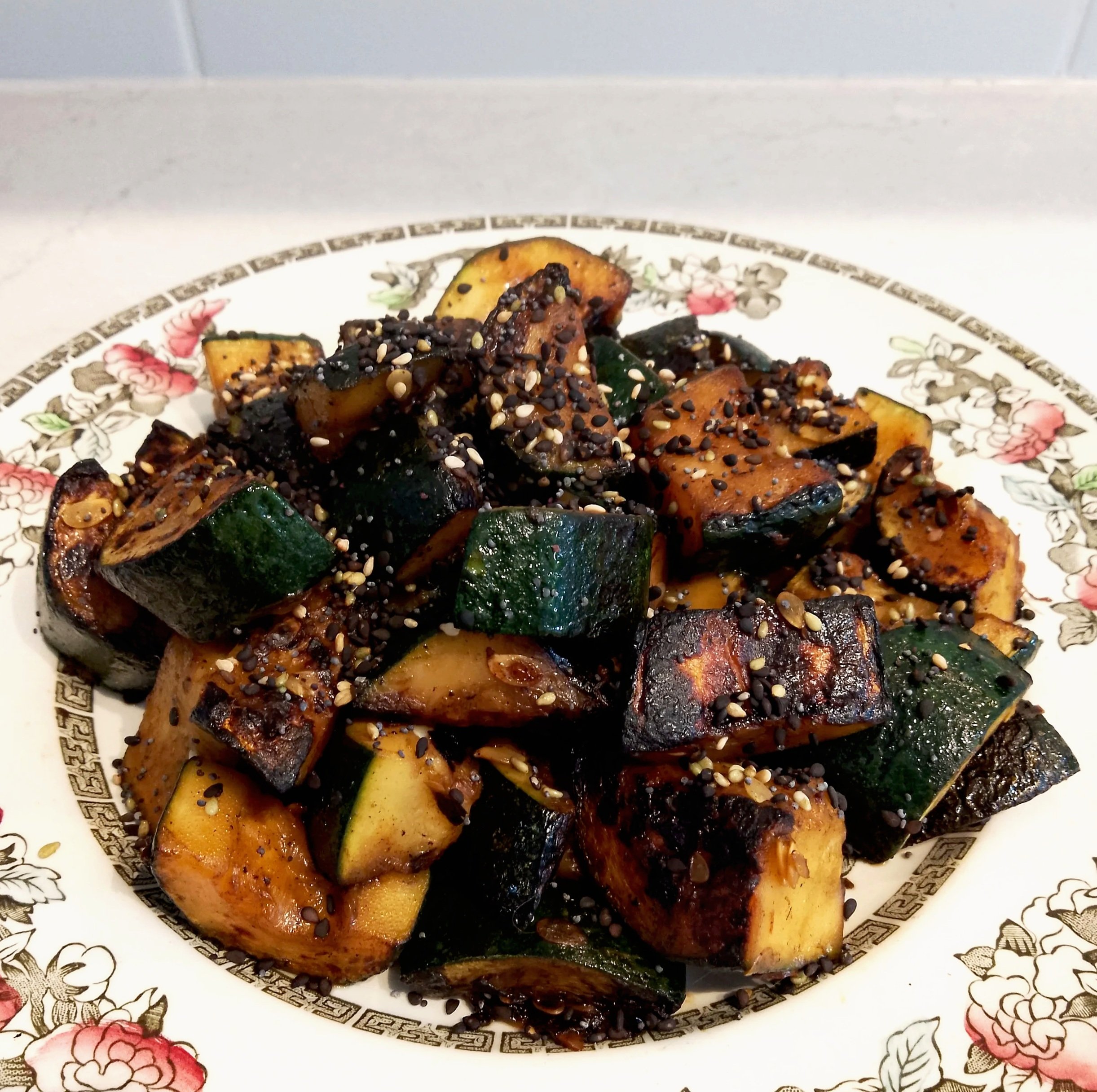 Pan Charred Sesame Zucchini