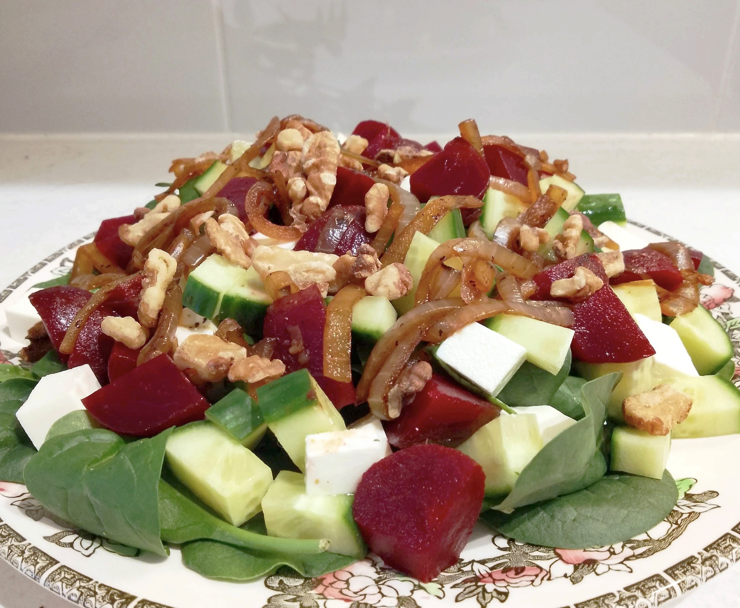 Beetroot, Feta &amp; Walnut Salad