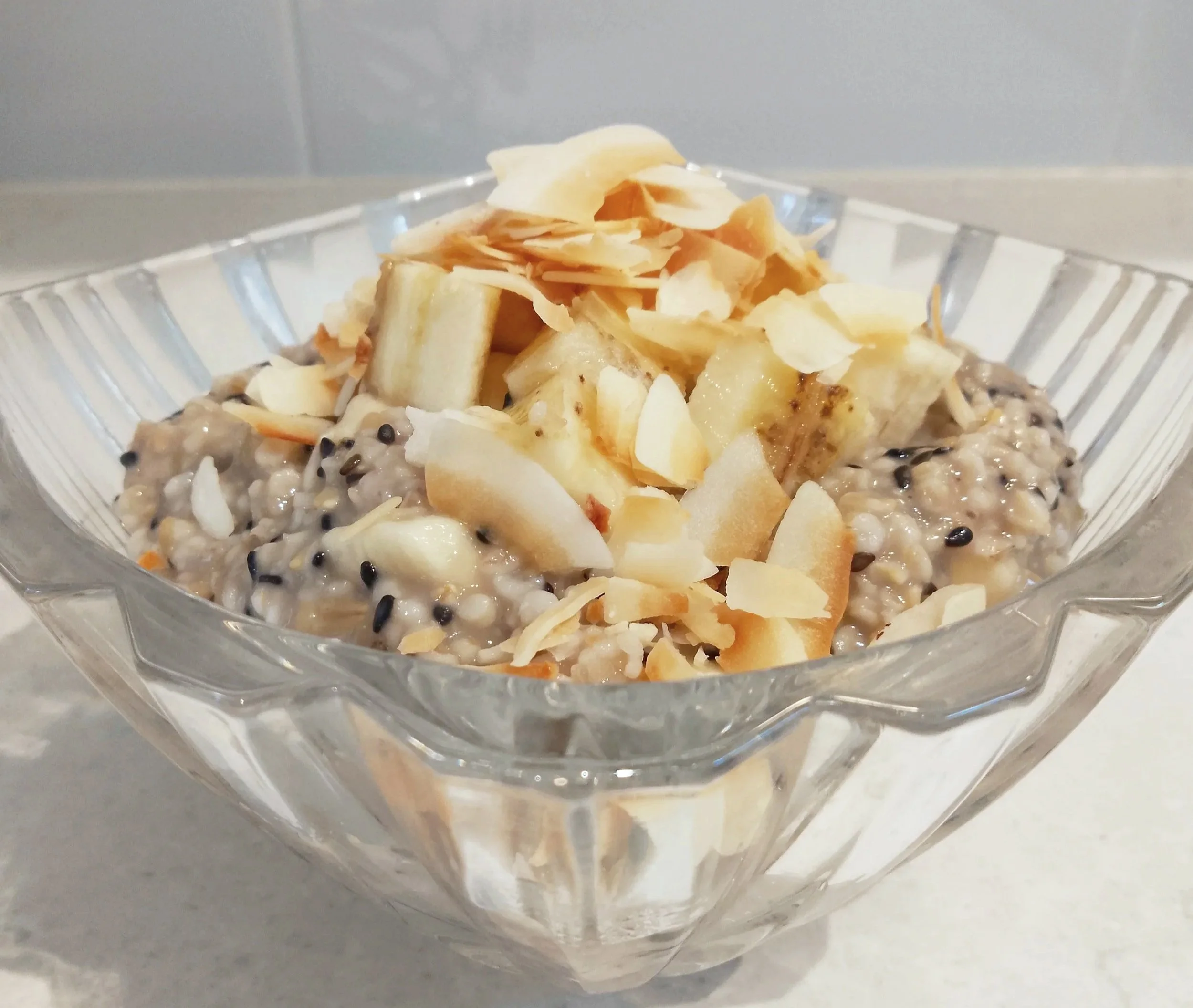 Black Sesame &amp; Banana Oatmeal