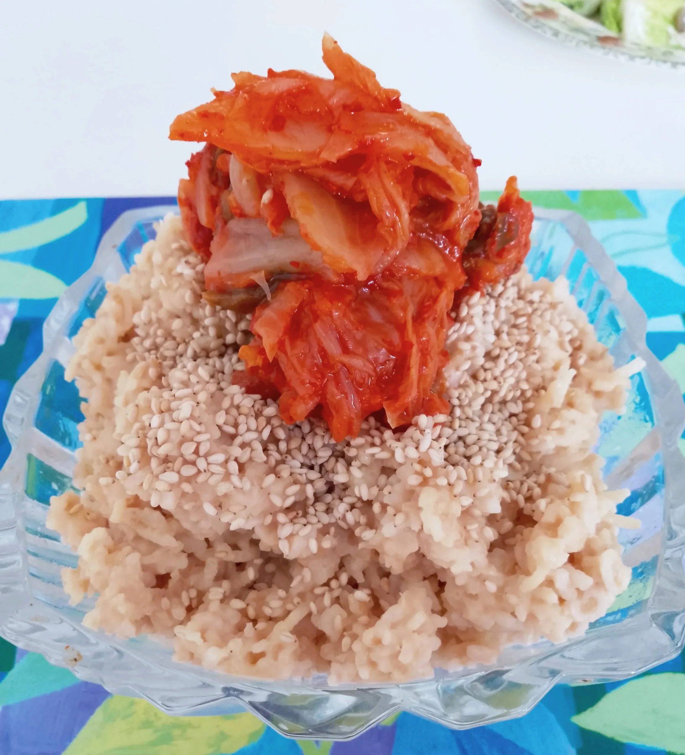 Miso Sesame Brown Rice with Kimchi