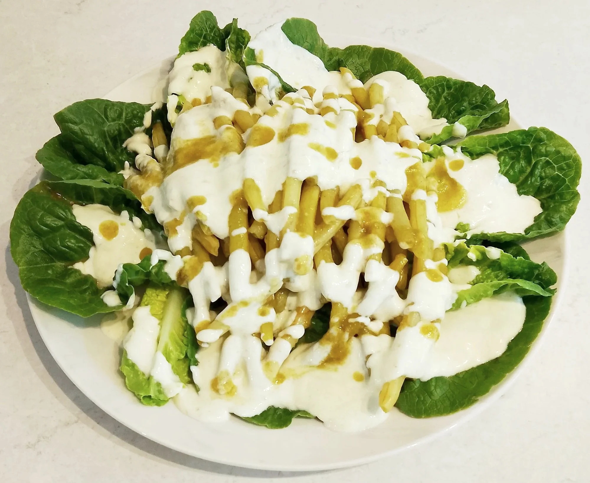 Spicy Yoghurt Green Beans