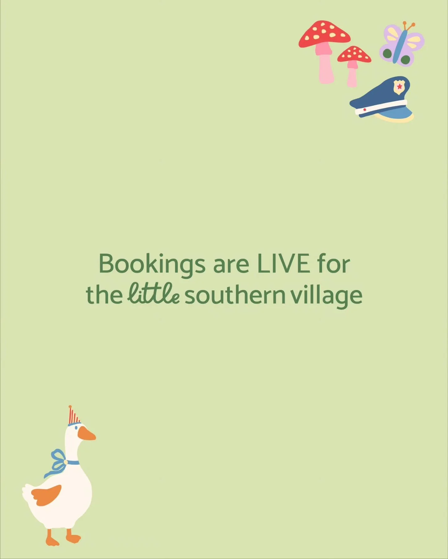 Not your average play caf&eacute;, this is The Little Southern Village 💜 Bookings are LIVE &mdash; come see it for yourself. *link in bio*
