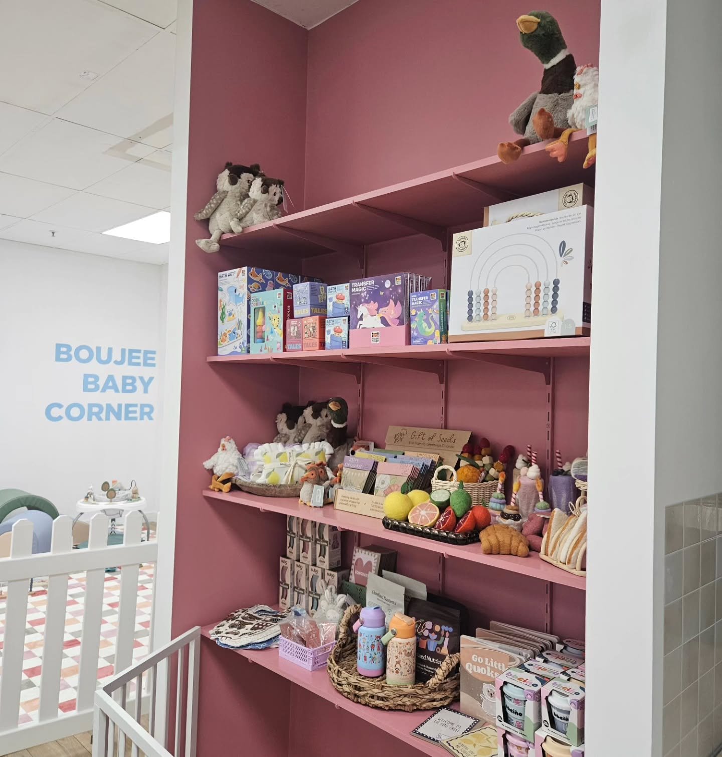 A little sneaky peeky 👀

Our Little Shop + Boujee Baby Corner&hellip; and when everything else pauses for school holidays, we&rsquo;re still here &mdash; ready to hold you ✨

#smallbusiness #playcafe #thelittlesouthernvillage #adelaide #AdelaideMums