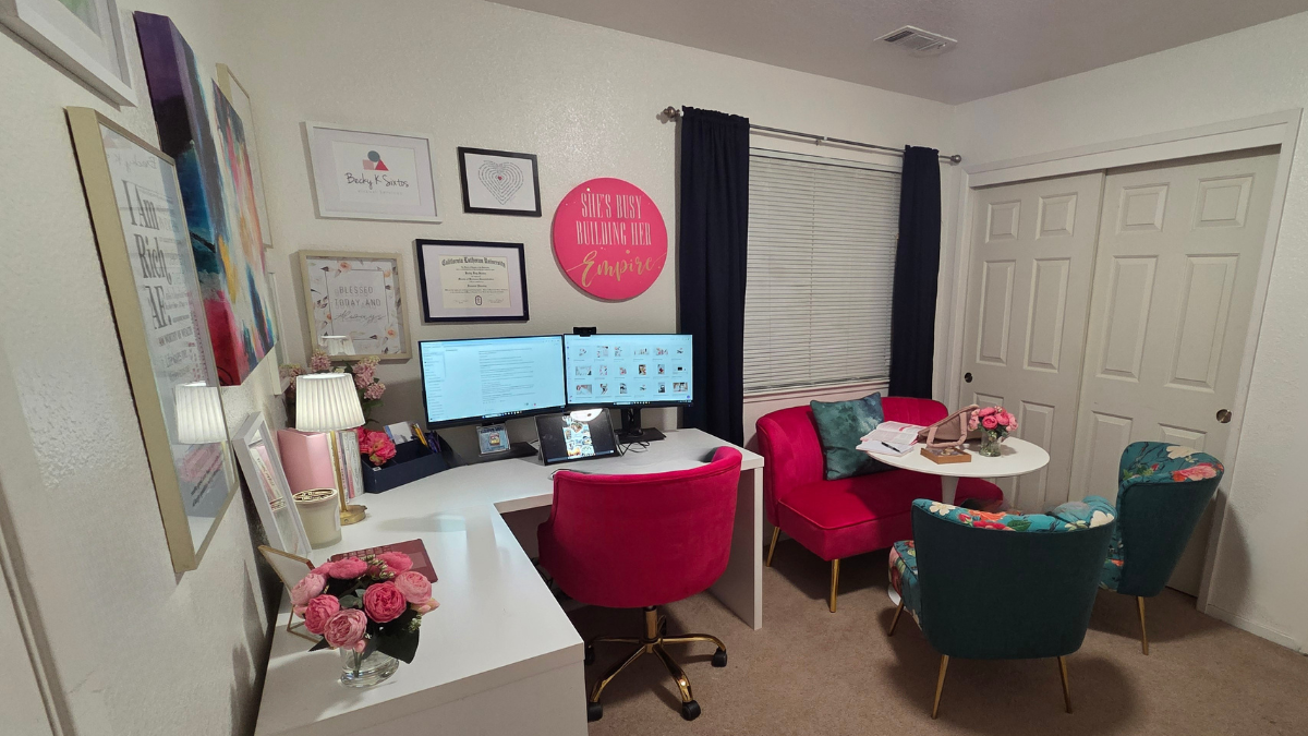 Colorful Home Office Setup Favorites