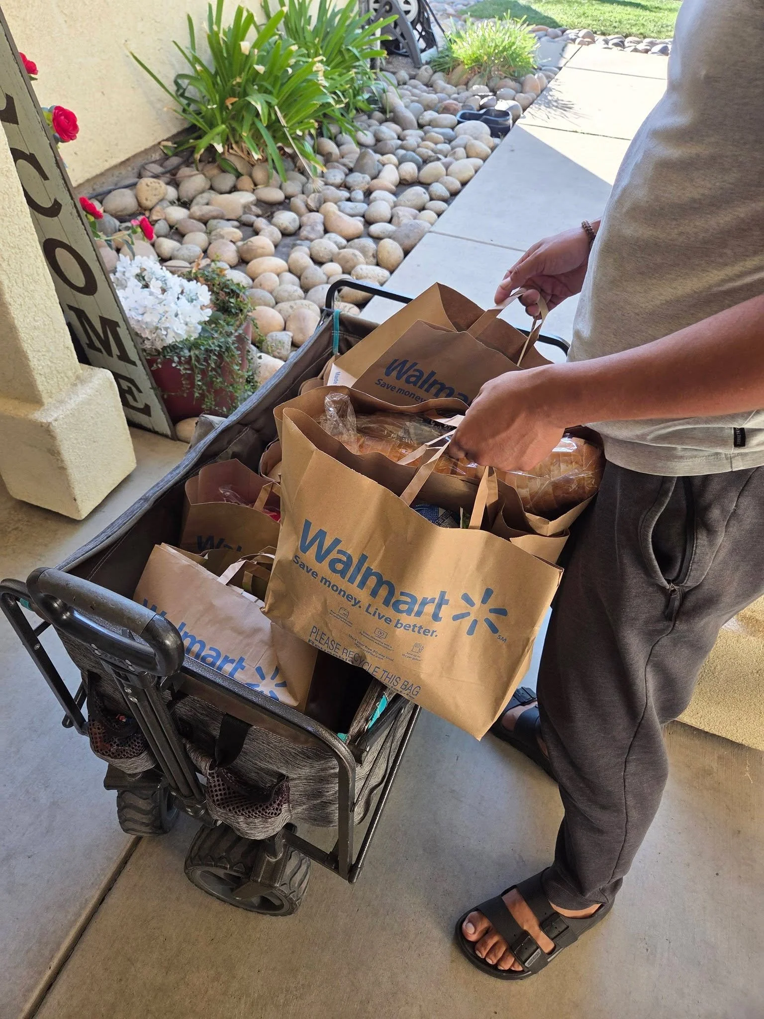 Apparently rain is on the way, so T&iacute;a Jso Sj Sj and Daddy said we need one more pool day and a barbecue. ☀️

Walmart order is here, so we&rsquo;re ready for our Saturday!

What do you have going on today?