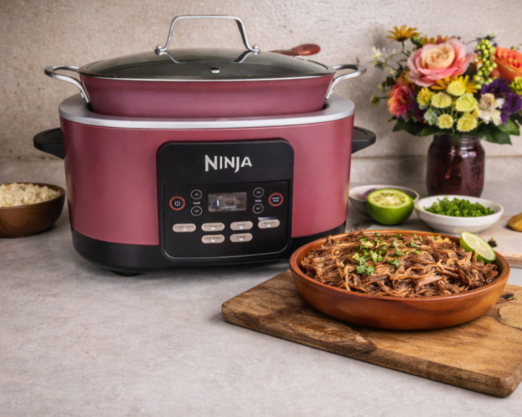 Ninja Foodi Possible Slow Cooker Meal on Counter