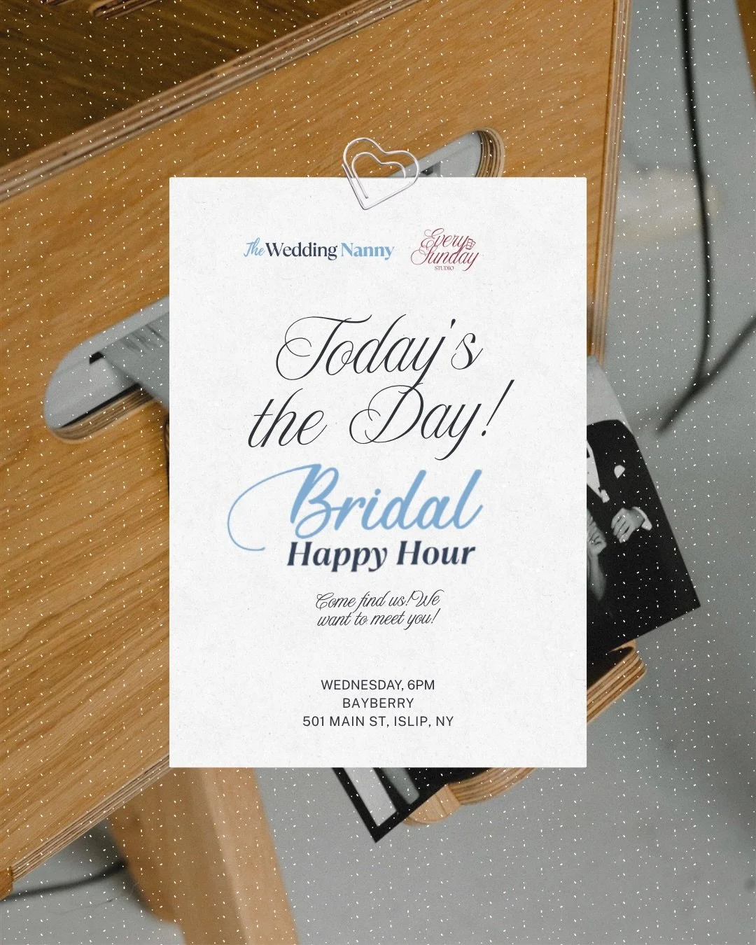 Today&rsquo;s the day. ✨

Every Sunday Studio is officially showing up to its first bridal showcase and I don&rsquo;t think I&rsquo;ve stopped smiling since I woke up. Shoutout to my dear Sandra @theweddingnannynyc for bringing this all together! If 