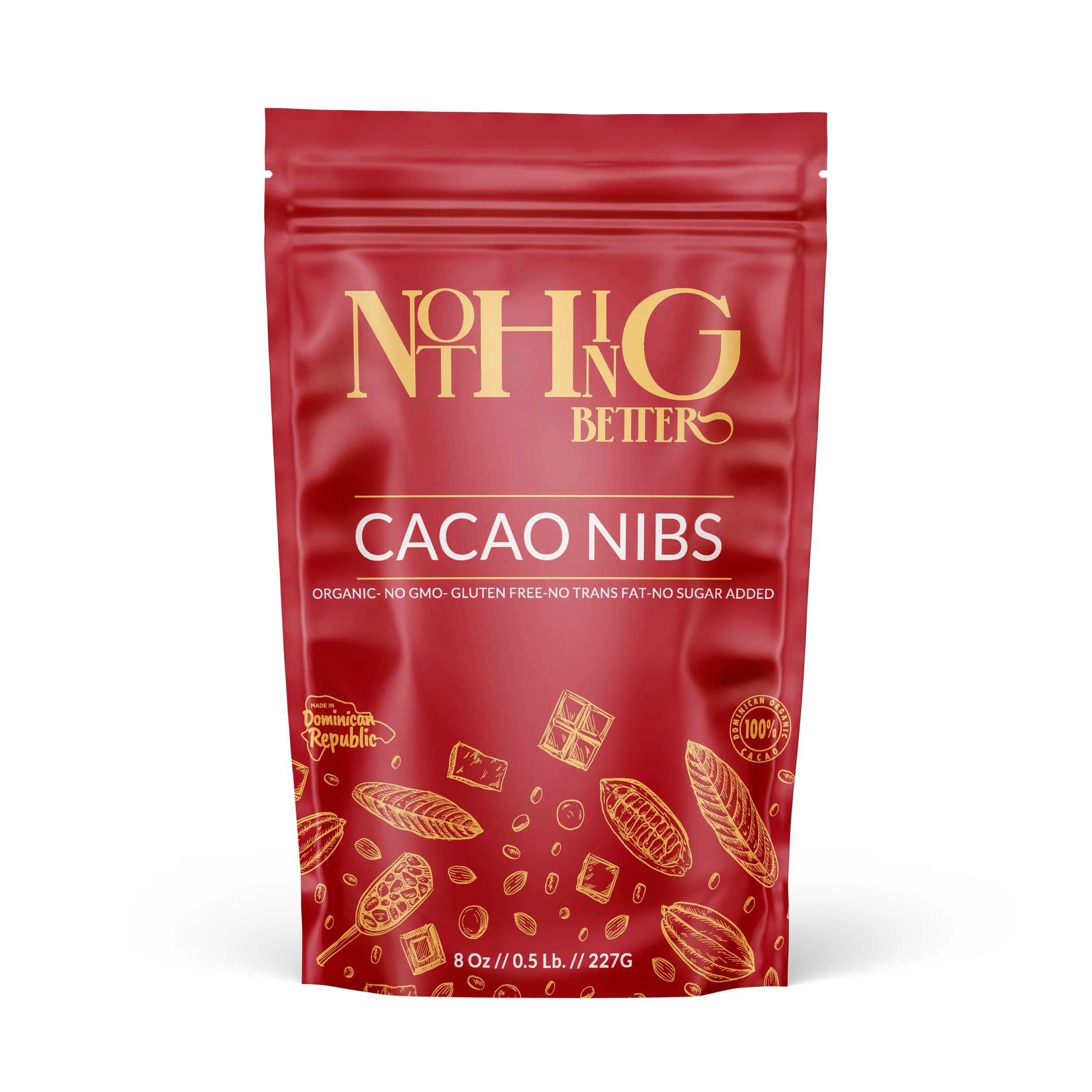 Premium Cacao Nibs sourced from the Dominican Republic (Front).jpg