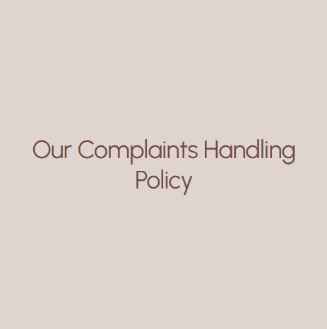 Our Complaints Handling Policy
