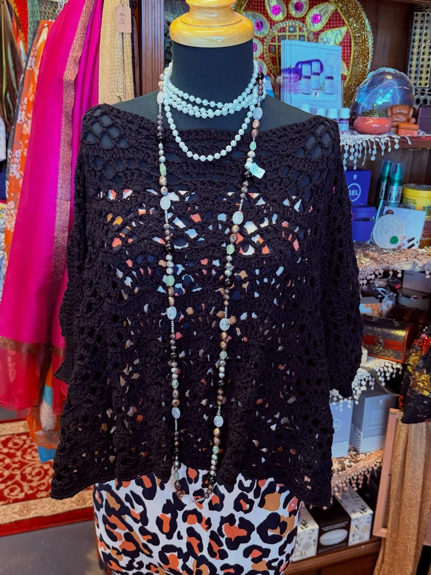 Sahara - Crocheted Lacey Loose Fit Top