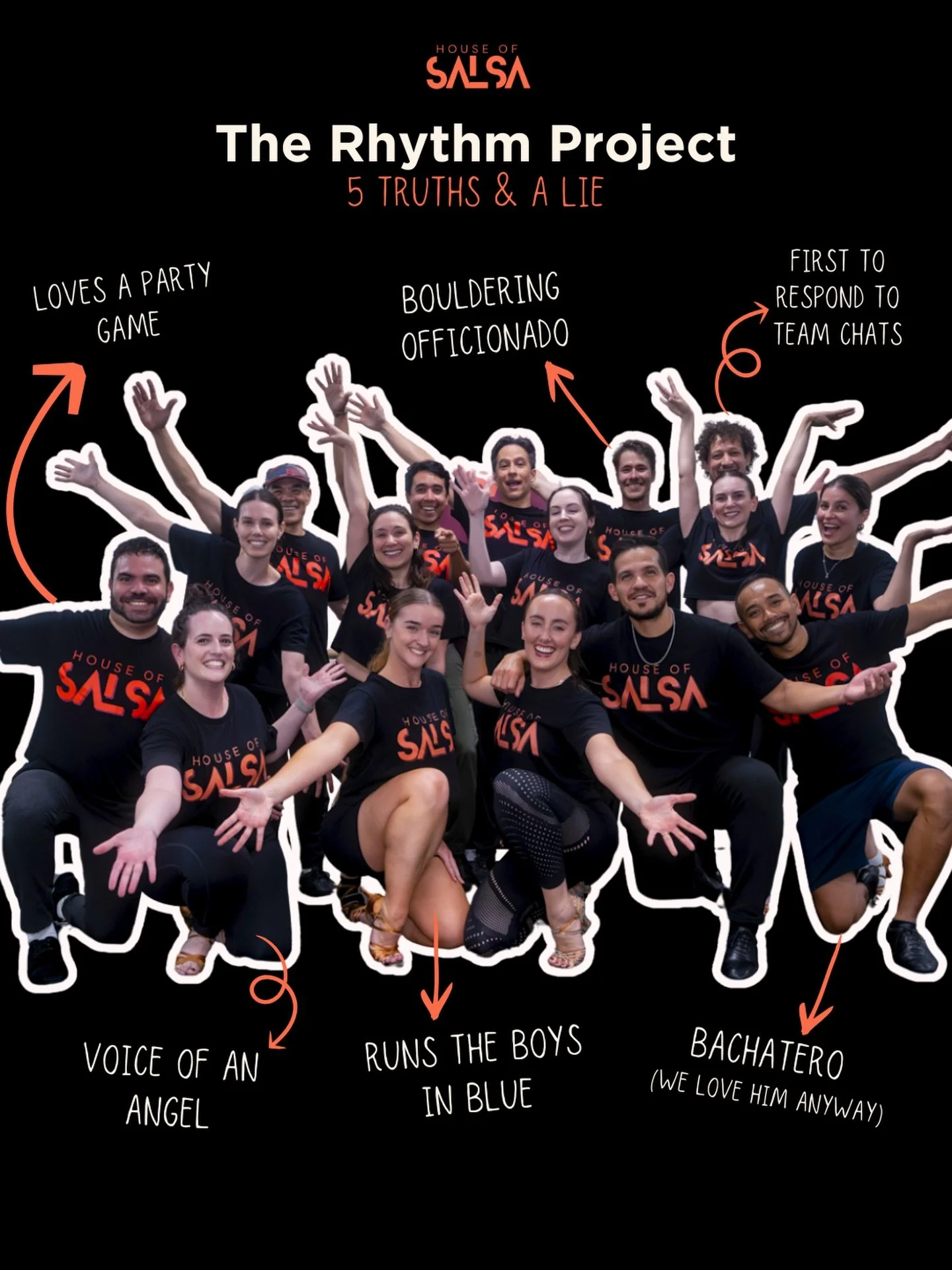 Can you guess the lie? 🤔😜
How well do you know our team @_therhythmproject ?

Consistency, dedication &amp; passion is what takes dancers to the next level. That&rsquo;s what this team is all about! 

These dancers are focused on improving as indiv