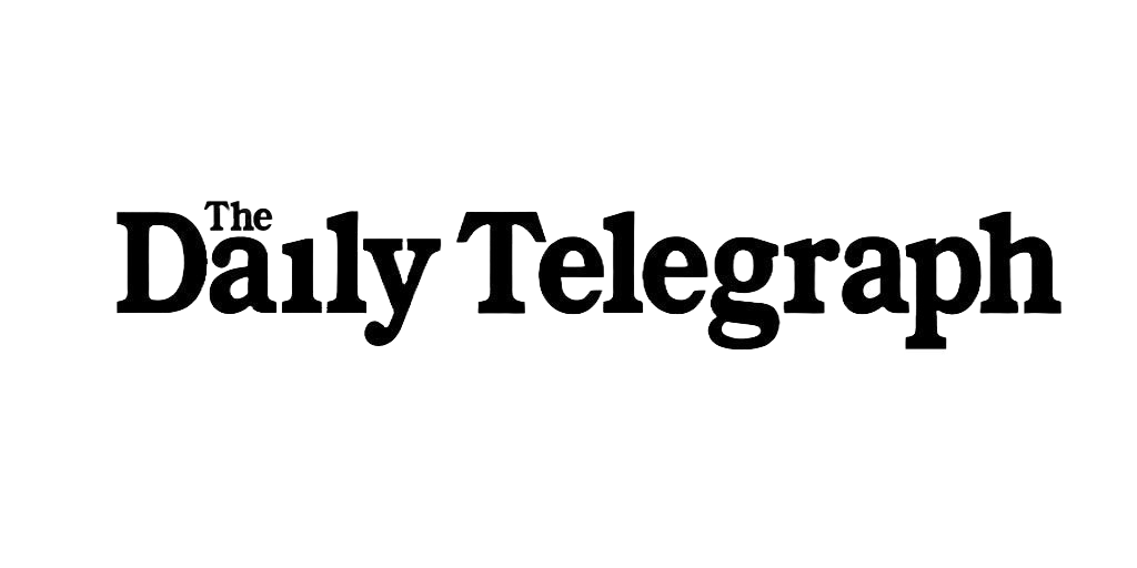 Logo of The Daily Telegraph with black text on white background