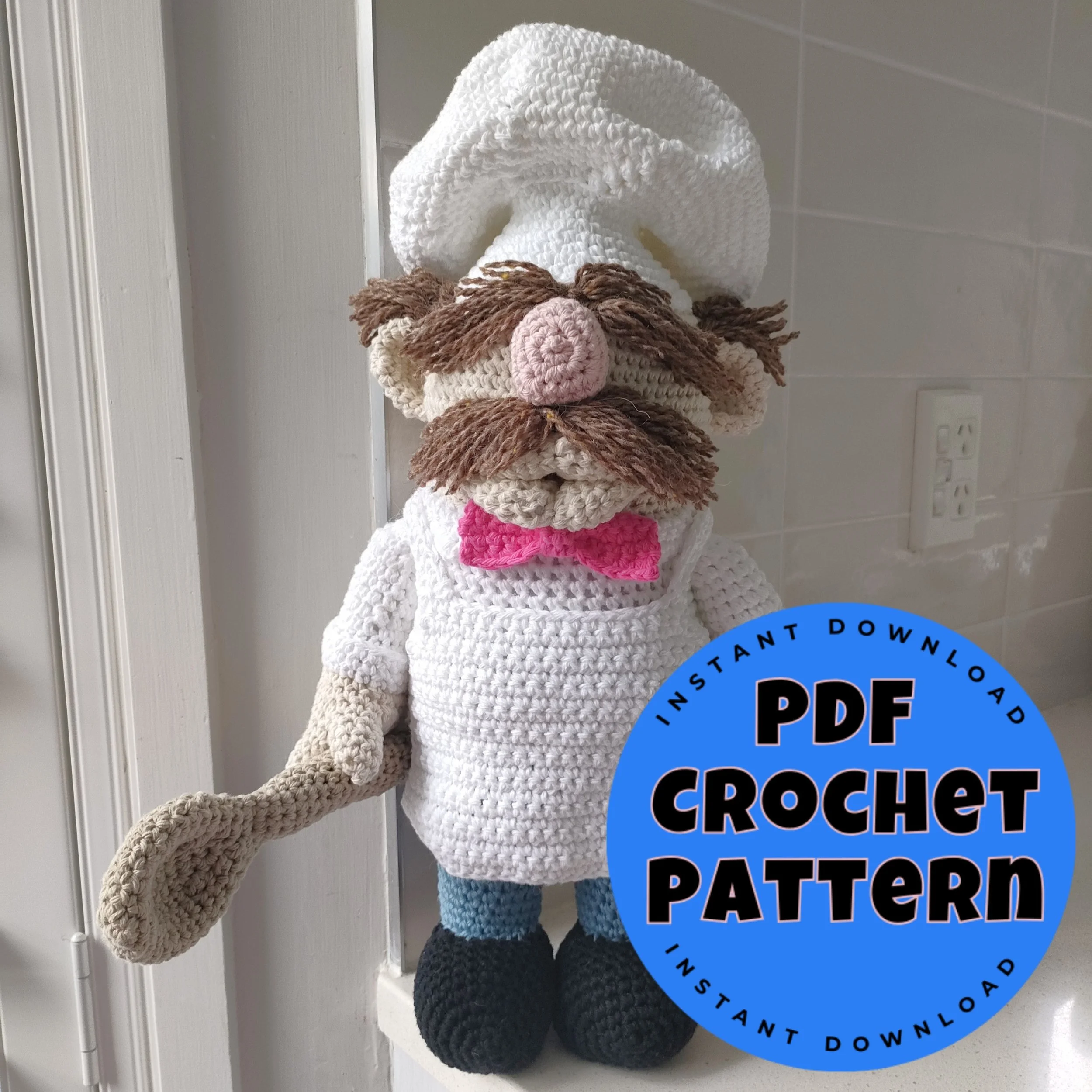Chef Clatterpan Crochet Pattern