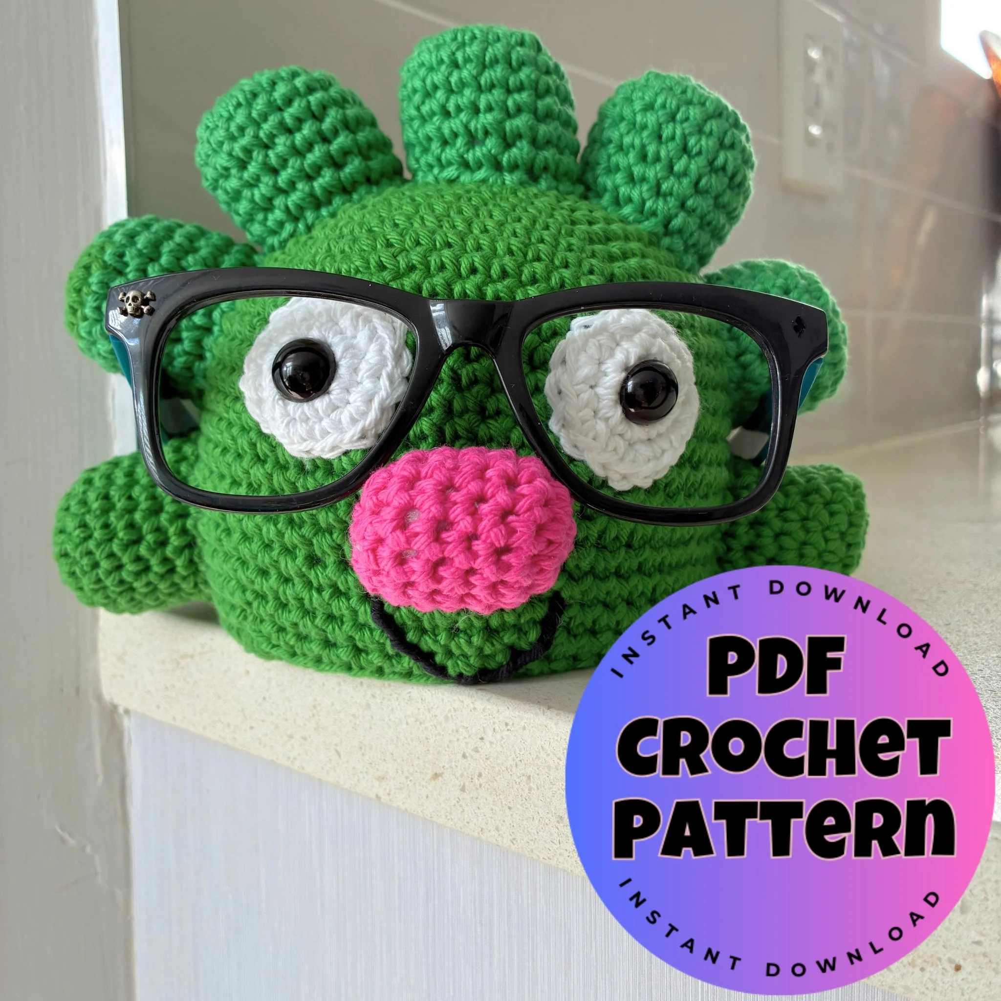 Broclette Glasses Holder Crochet Pattern