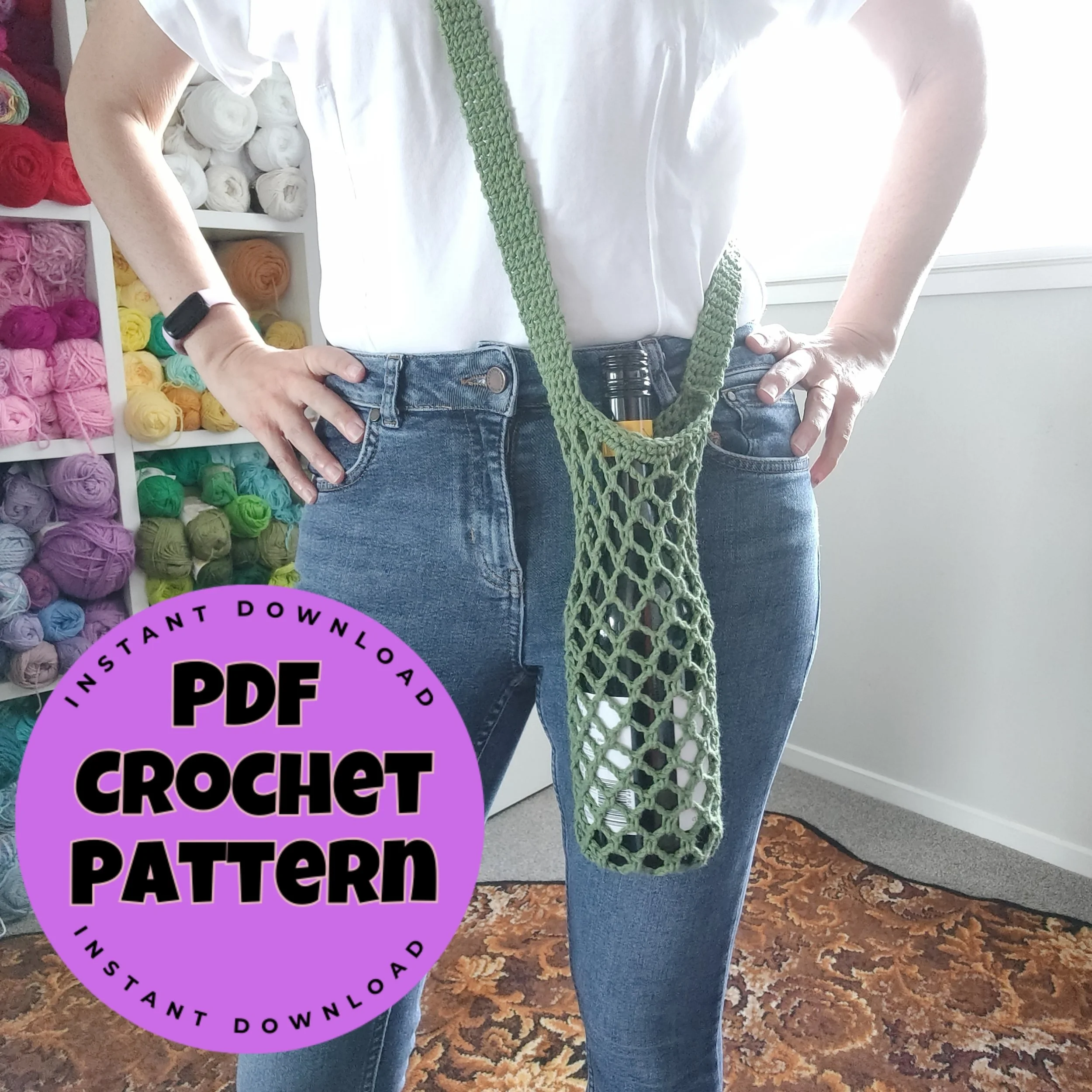 Wine Bottle Crossbody Bag