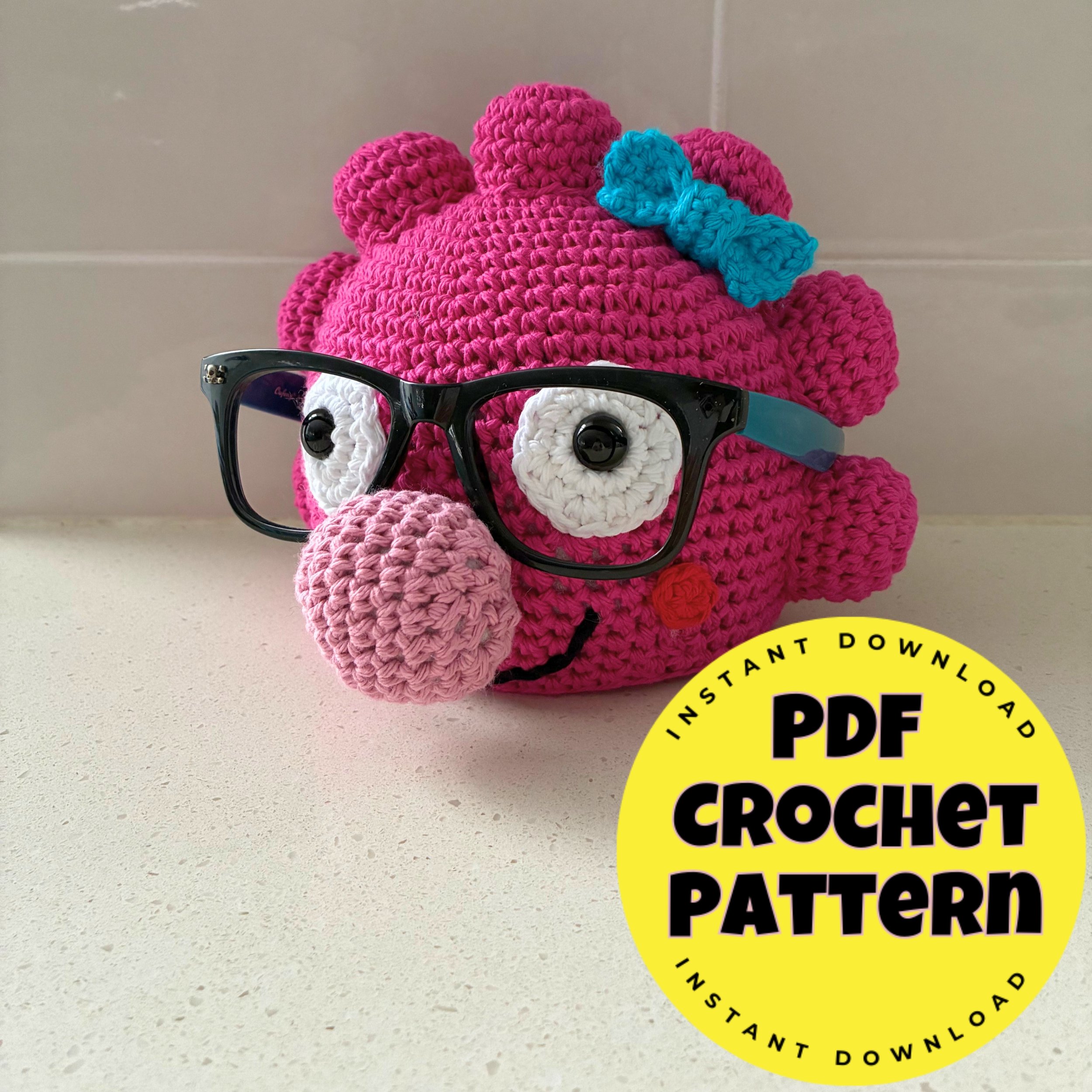 Posy Glasses Holder Crochet Pattern