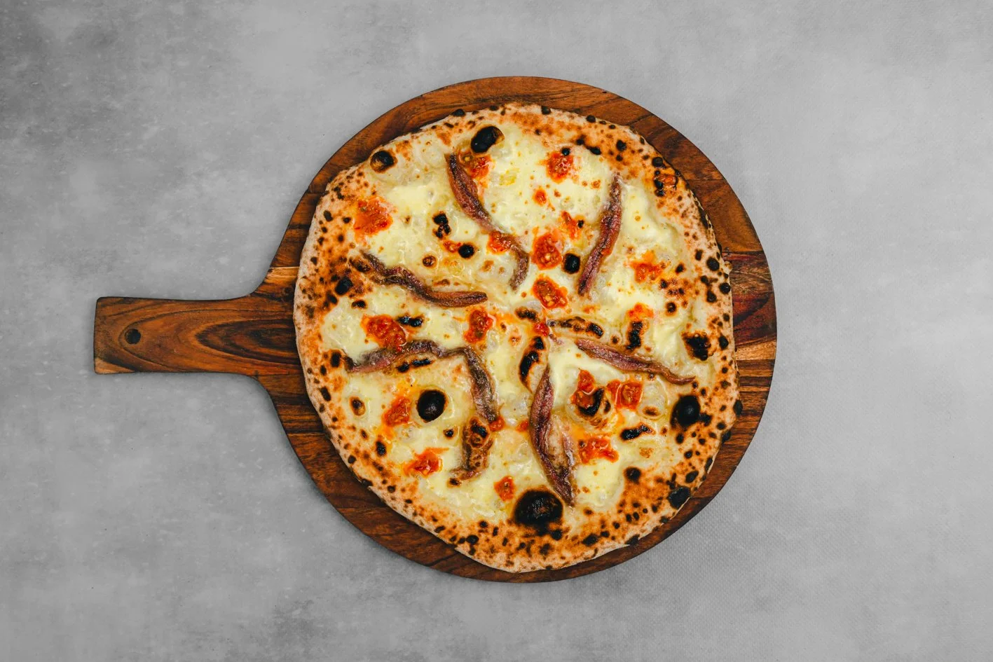 Anchovy 
- Fior Di Latte, Anchovies, Herb Oil 