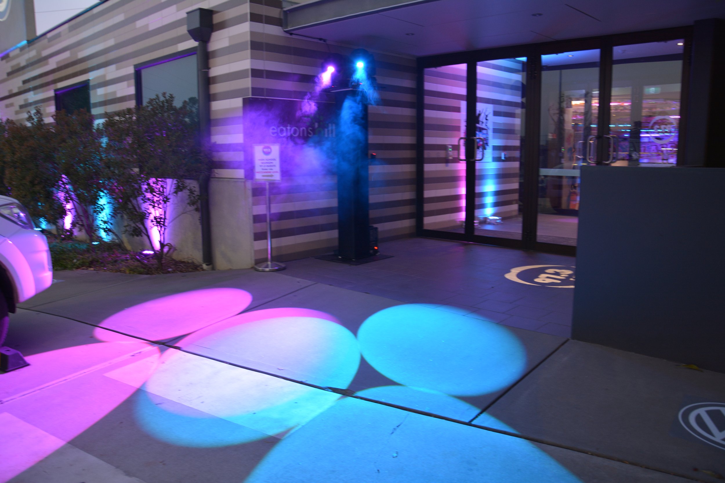 Corporate event - Branded Coloured Monogram Premium DJ hire, sound and lighting for weddings, corporate events, school formals and private celebrations across Brisbane, Gold Coast, Toowoomba and South East Queensland