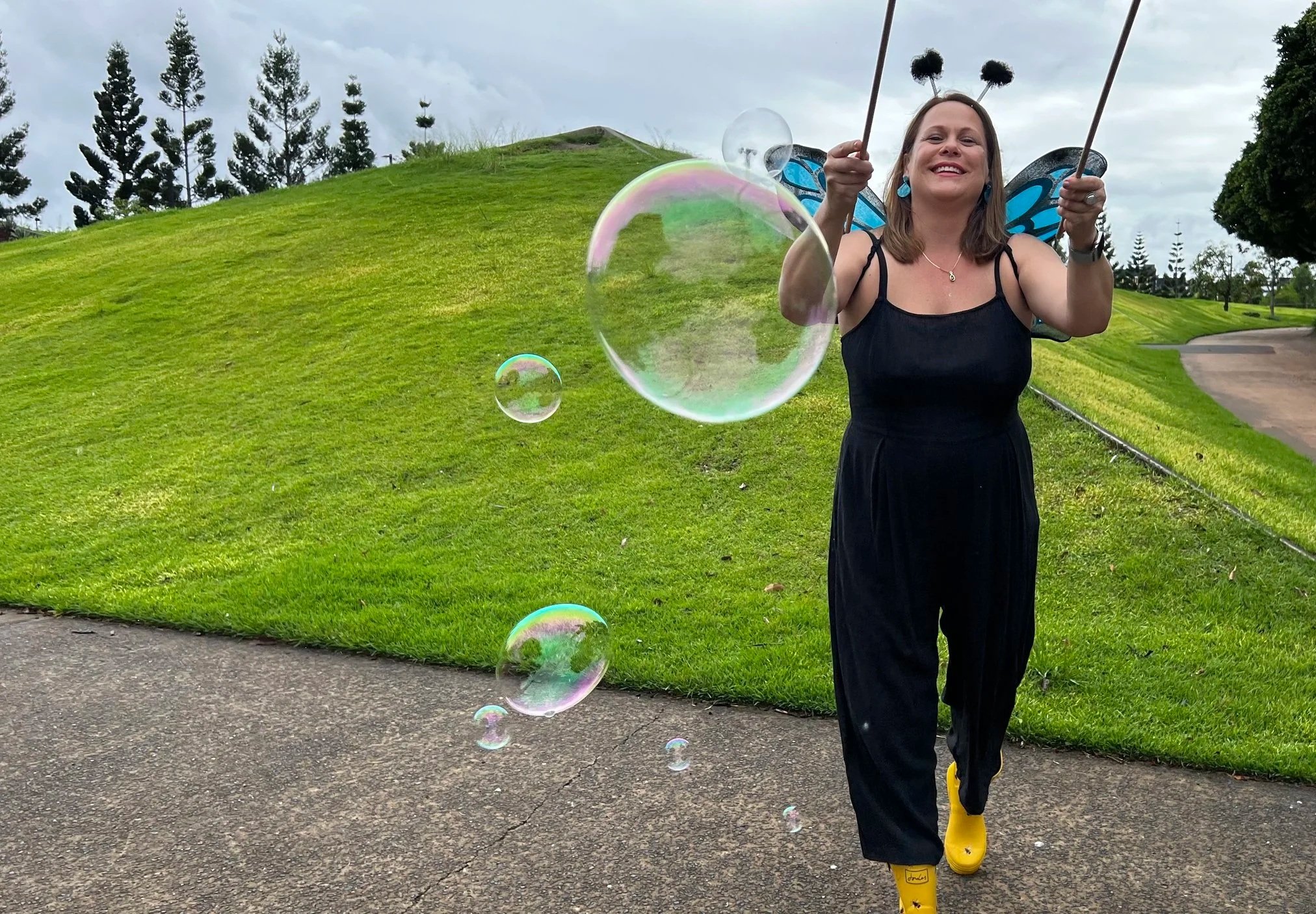 Giant bubble artist #collaborations