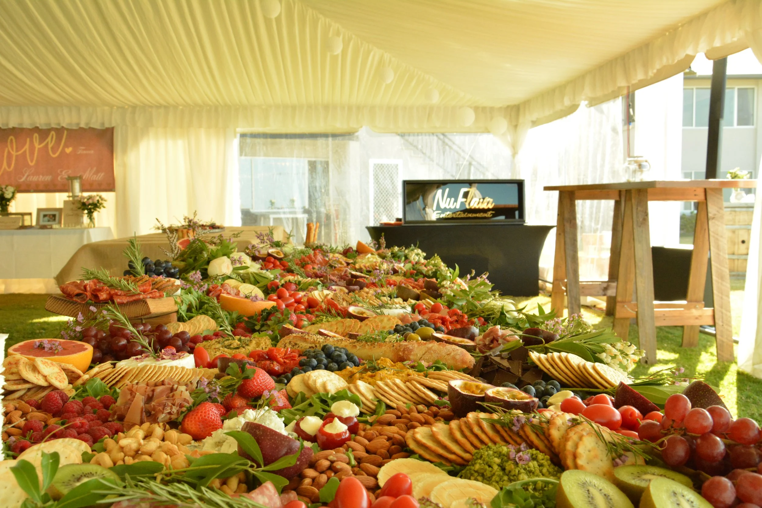 Wedding reception at Byron Bay