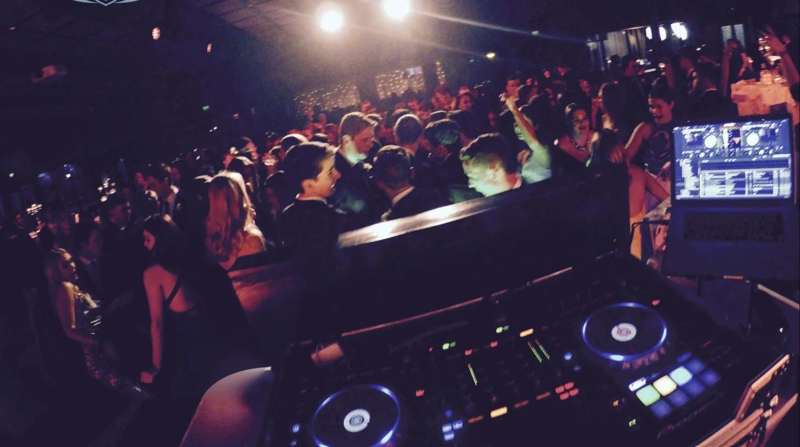 Professional school formal DJ, sound and lighting setup for Toowoomba school formals, graduations and student celebrations.