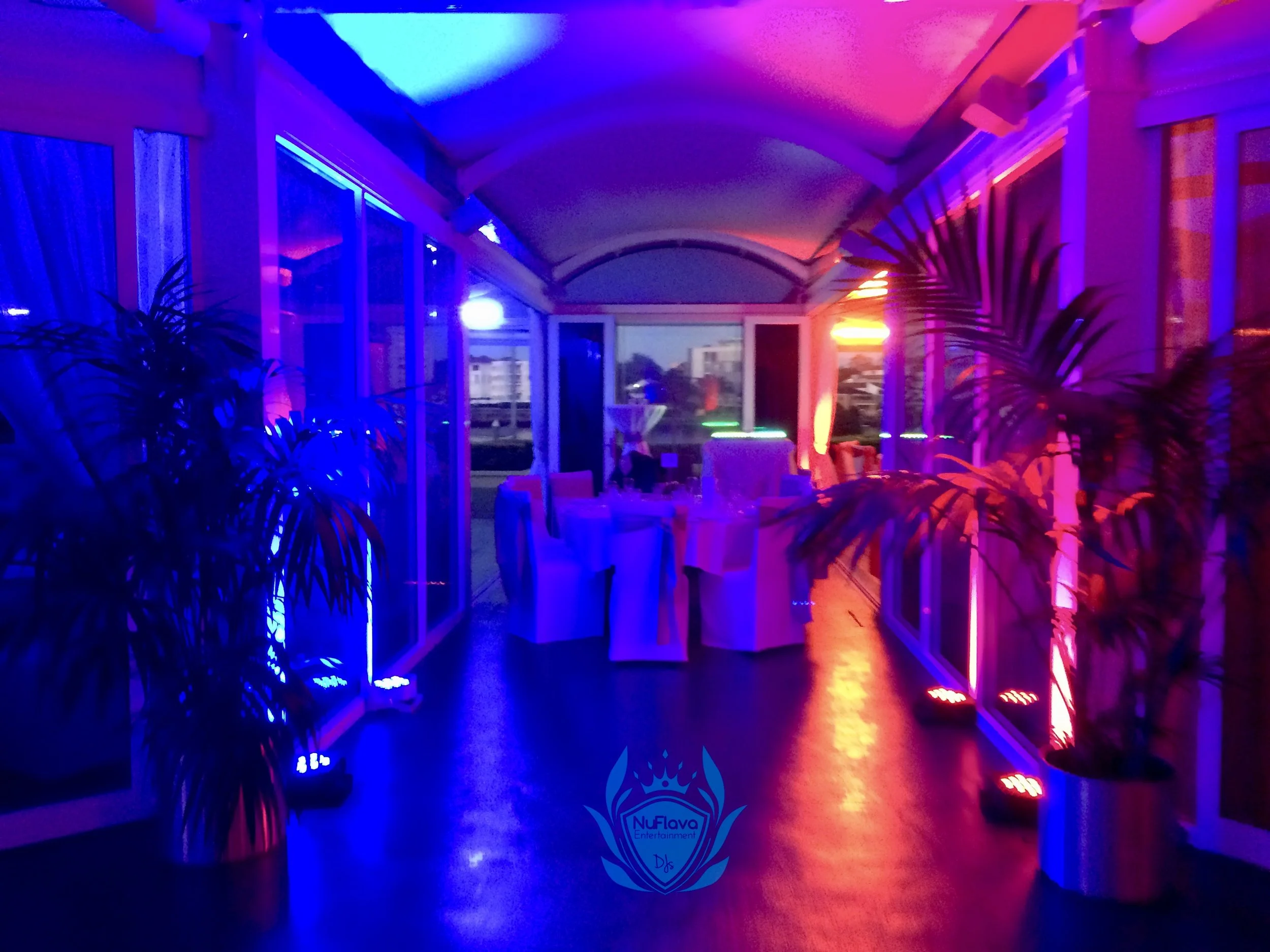 Corporate event - split venue with a Fire and Ice theme - Premium DJ hire, sound and lighting for weddings, corporate events, school formals and private celebrations across Brisbane, Gold Coast, Toowoomba and South East Queensland