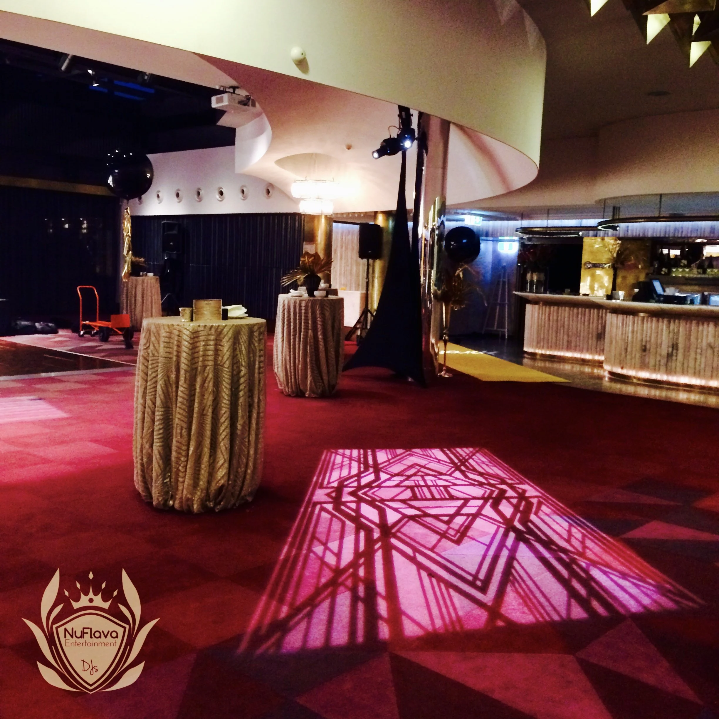 Cloud Land Corporate event - Branded Coloured Monogram Premium DJ hire, sound and lighting for weddings, corporate events, school formals and private celebrations across Brisbane, Gold Coast, Toowoomba and South East Queensland