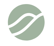 Cove brand stamp in sage green