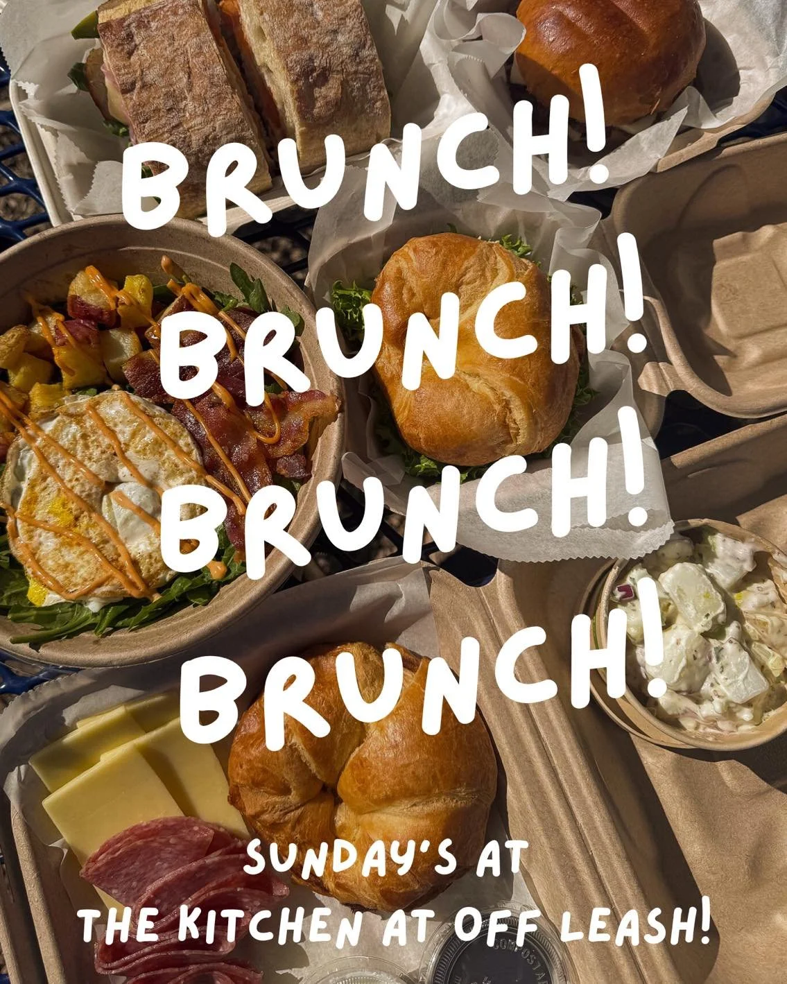 There&rsquo;s nothing like a Sunday brunch! Come see us tomorrow at 11:00am! 💚🥞
