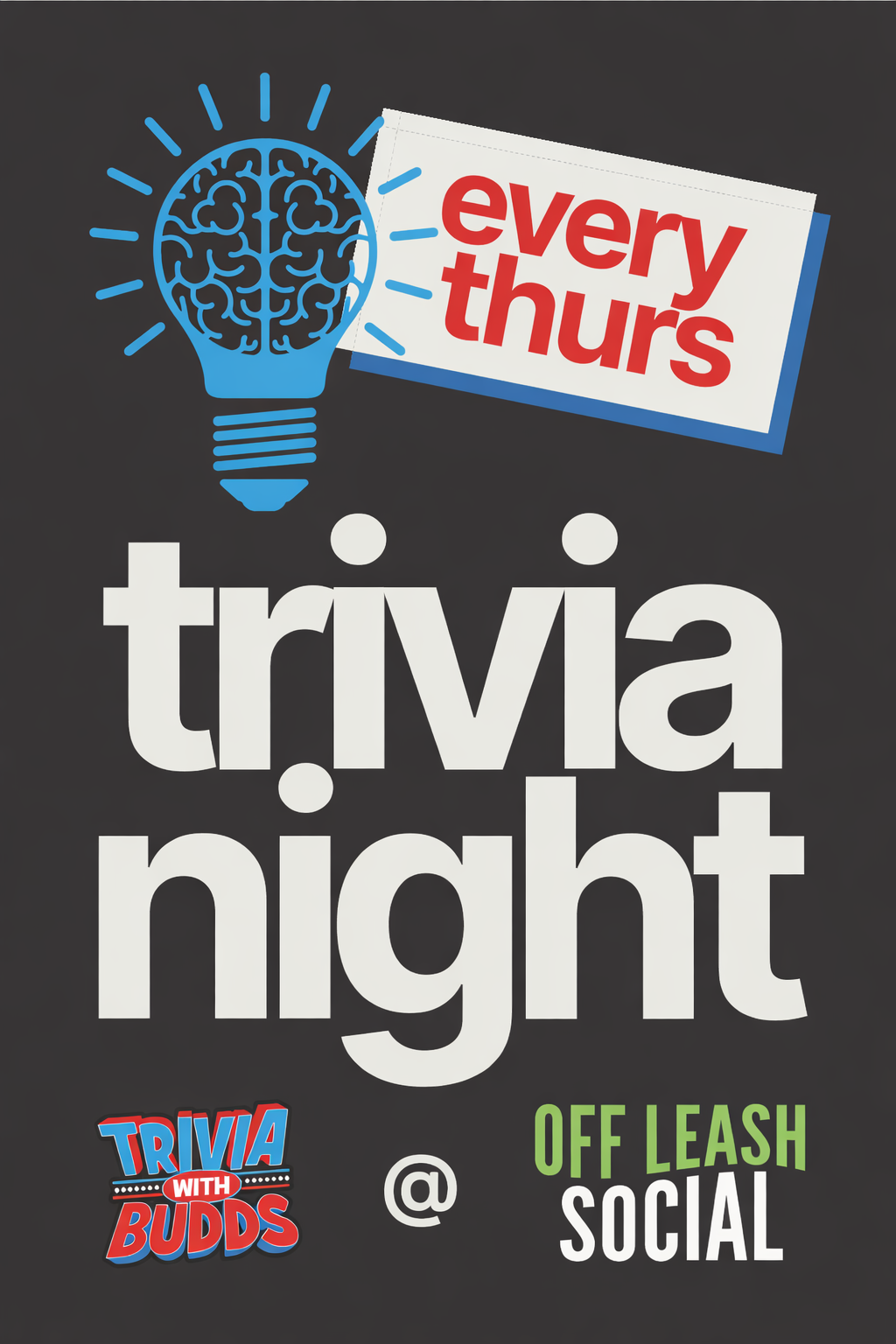 Croup bar trivia every thursday night in Johnson City by host Trivia with Budds