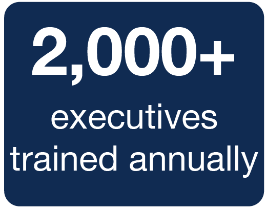 2,000+ executives trained annually