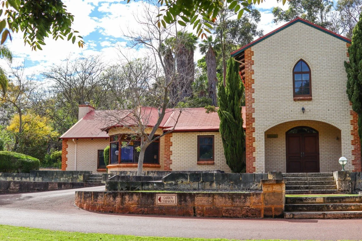 An event hire building suitable for conferences and weddings. 