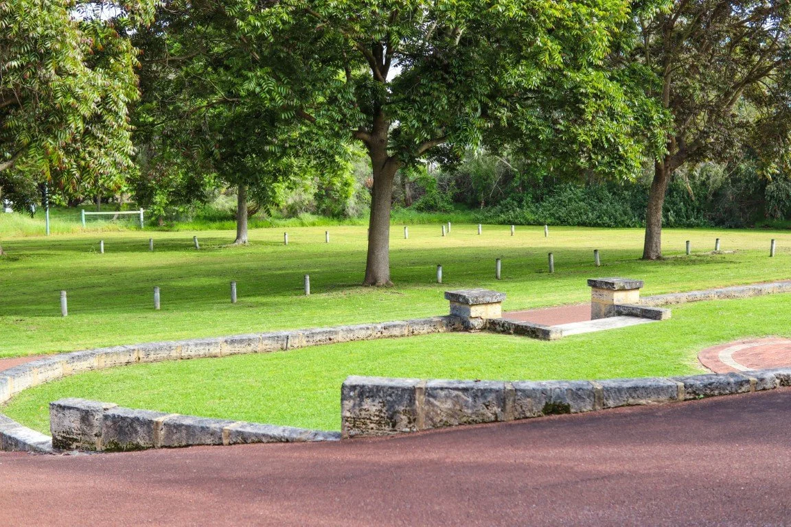 the lawn area in front of the karnup venue