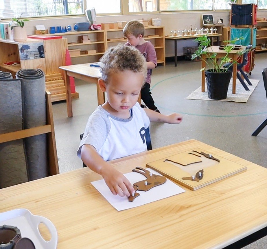 A young student in our Rockingham Montessori Childcare room.