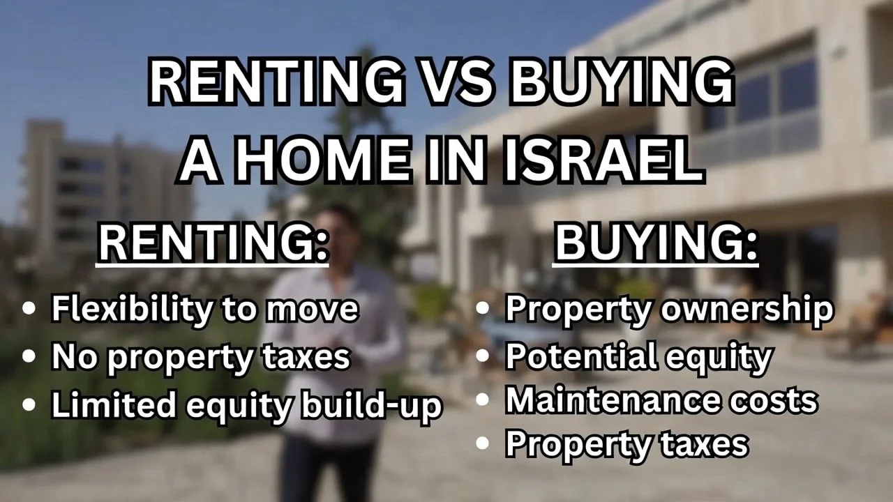Navigating Renting Vs Buying In Israel: Making The Right Choice For You