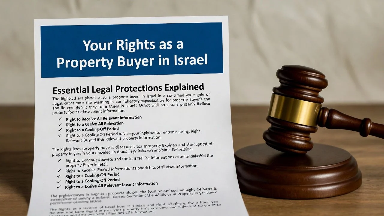Your Rights as a Property Buyer in Israel: Essential Legal Protections Explained