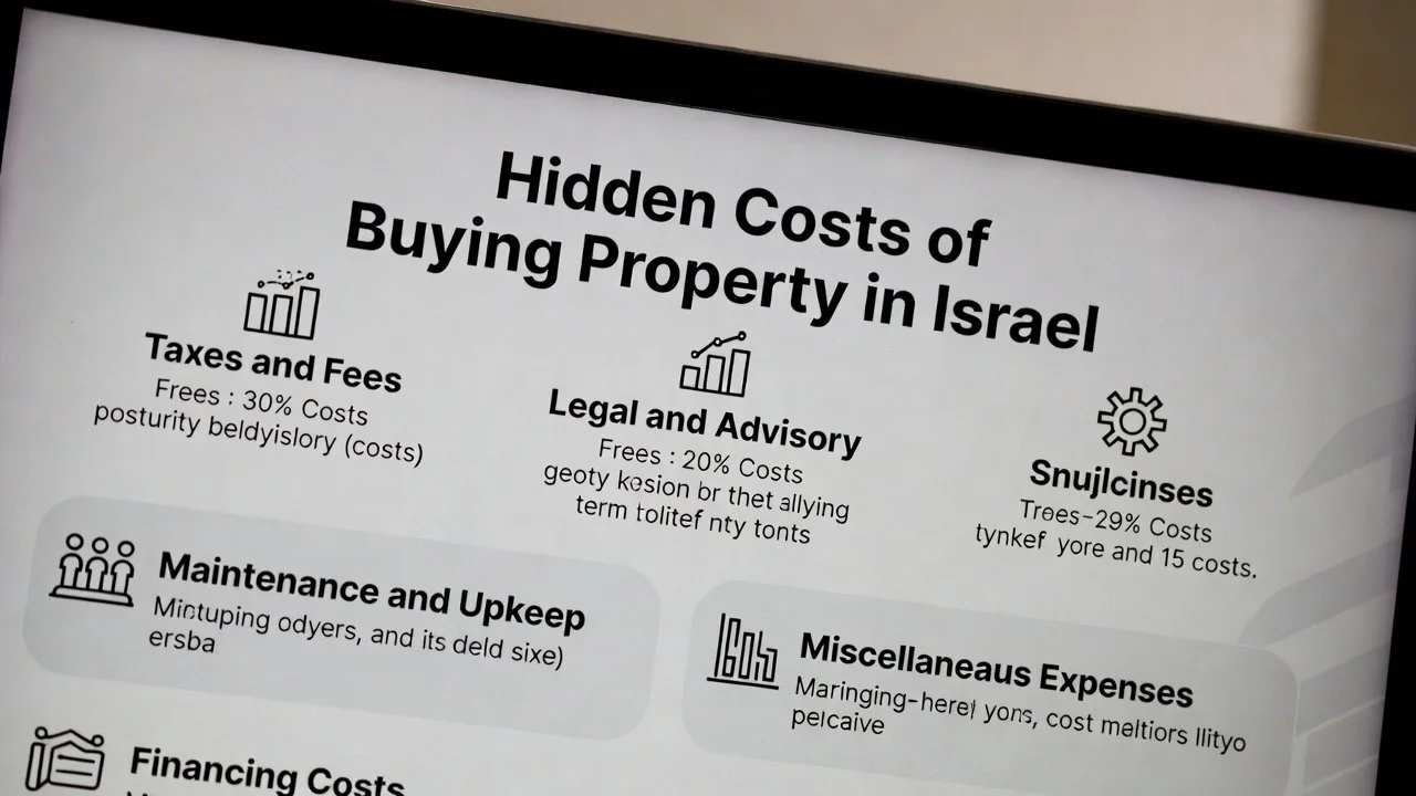 Hidden Costs of Buying Property in Israel: A Transparent Breakdown