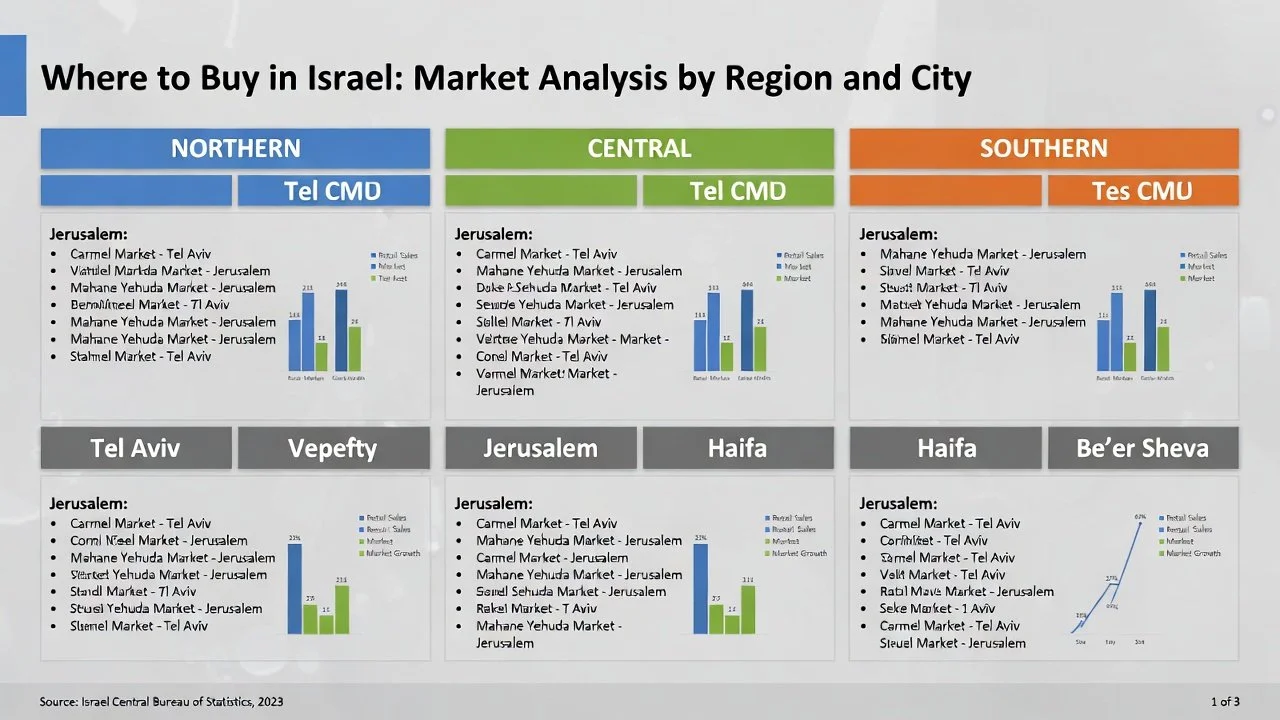 Where to Buy in Israel: Market Analysis by Region and City