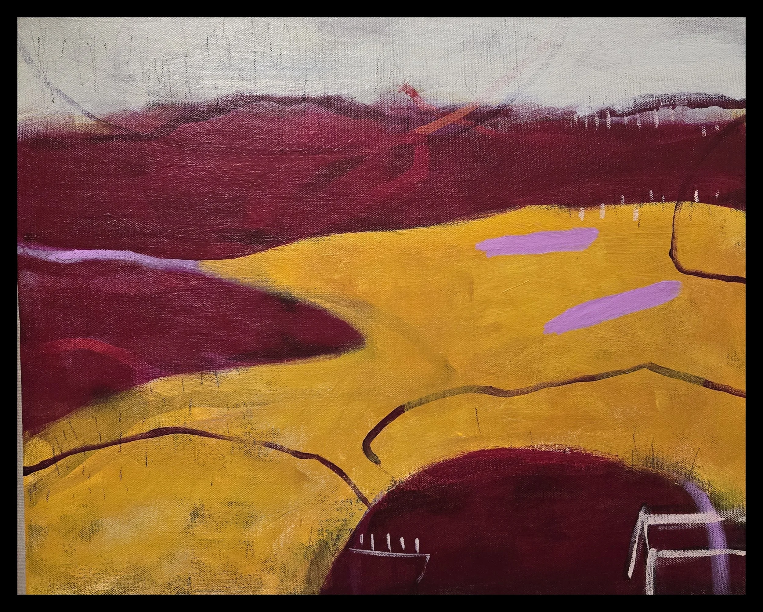 Sitting by the River
20x16
Acrylic, mixed media on canvas