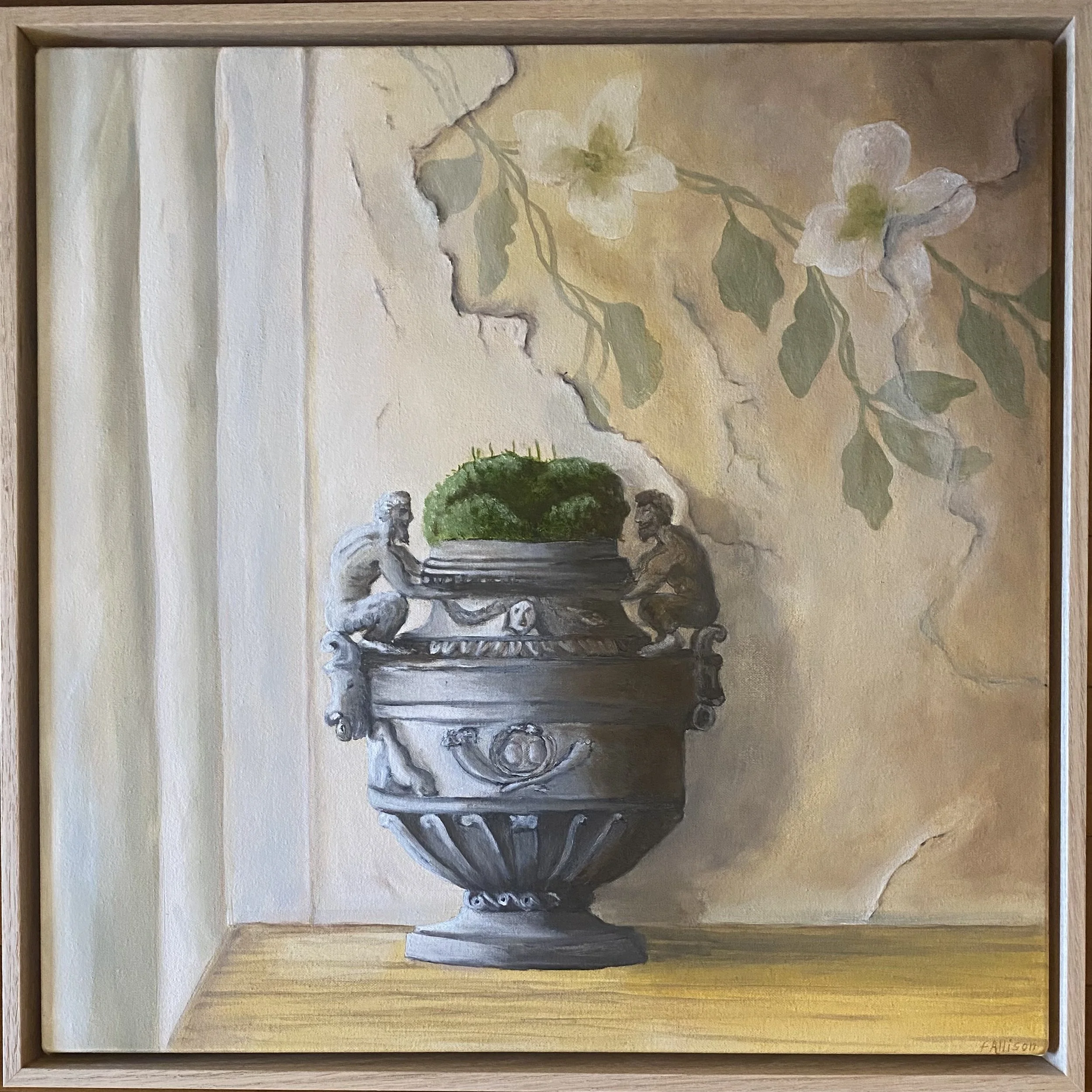 2026 Patina with Satyr Urn 53 x 53cm