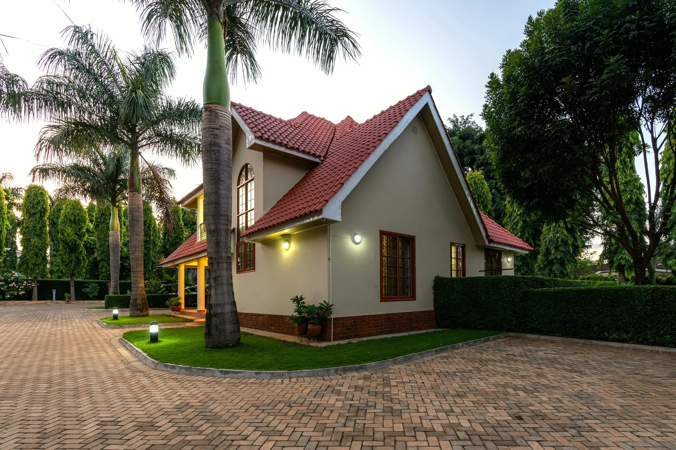 Exterior view of luxury villas at Kibo Homes Moshi near Mount Kilimanjaro