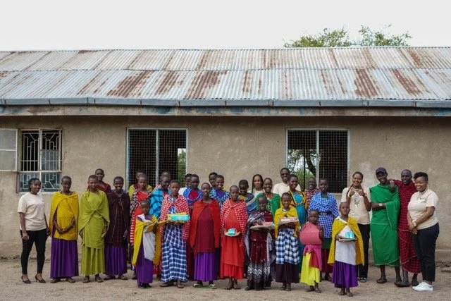 ECIO team with members of the Maasai community in northern Tanzania
