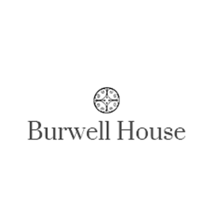 Burwell House logo with a circular emblem above the text