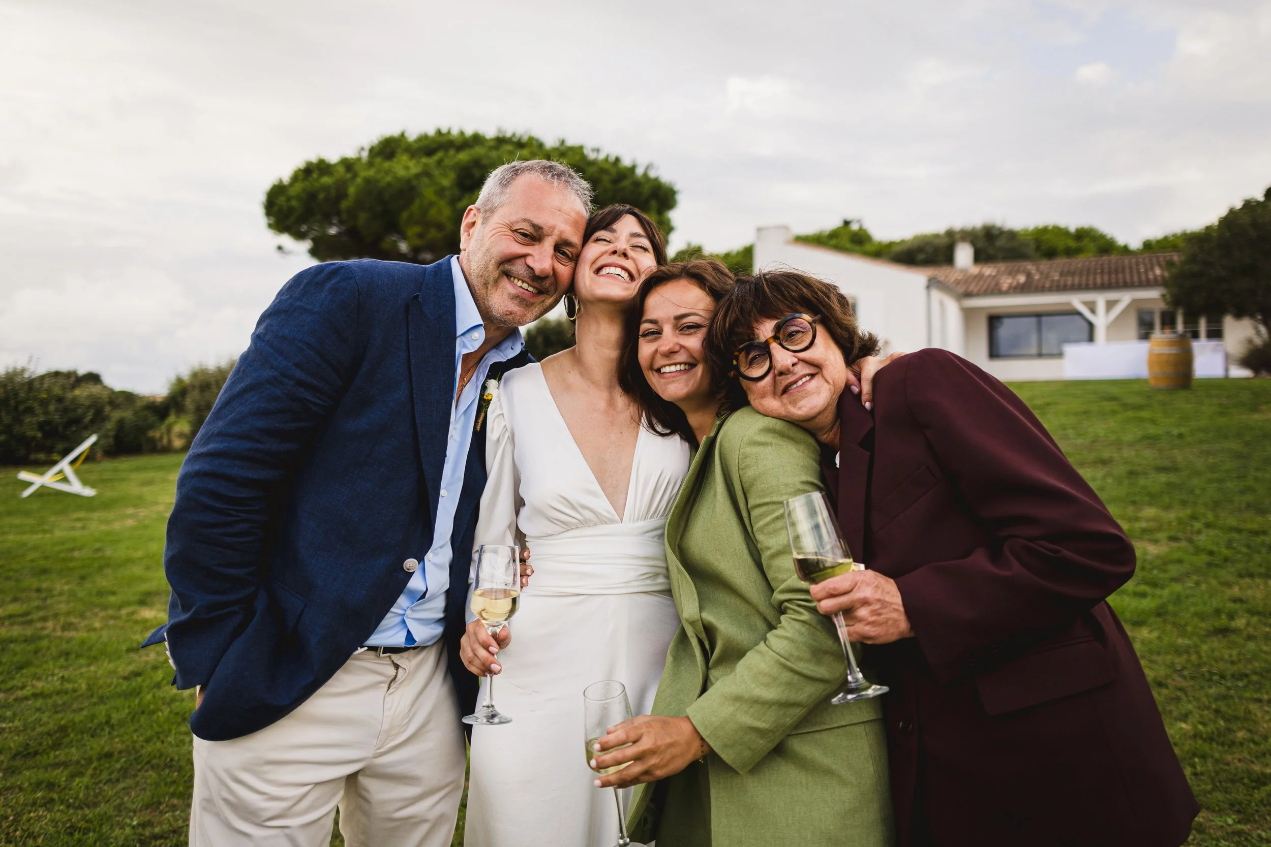 photo de famille sur le vif, sincère et colorée