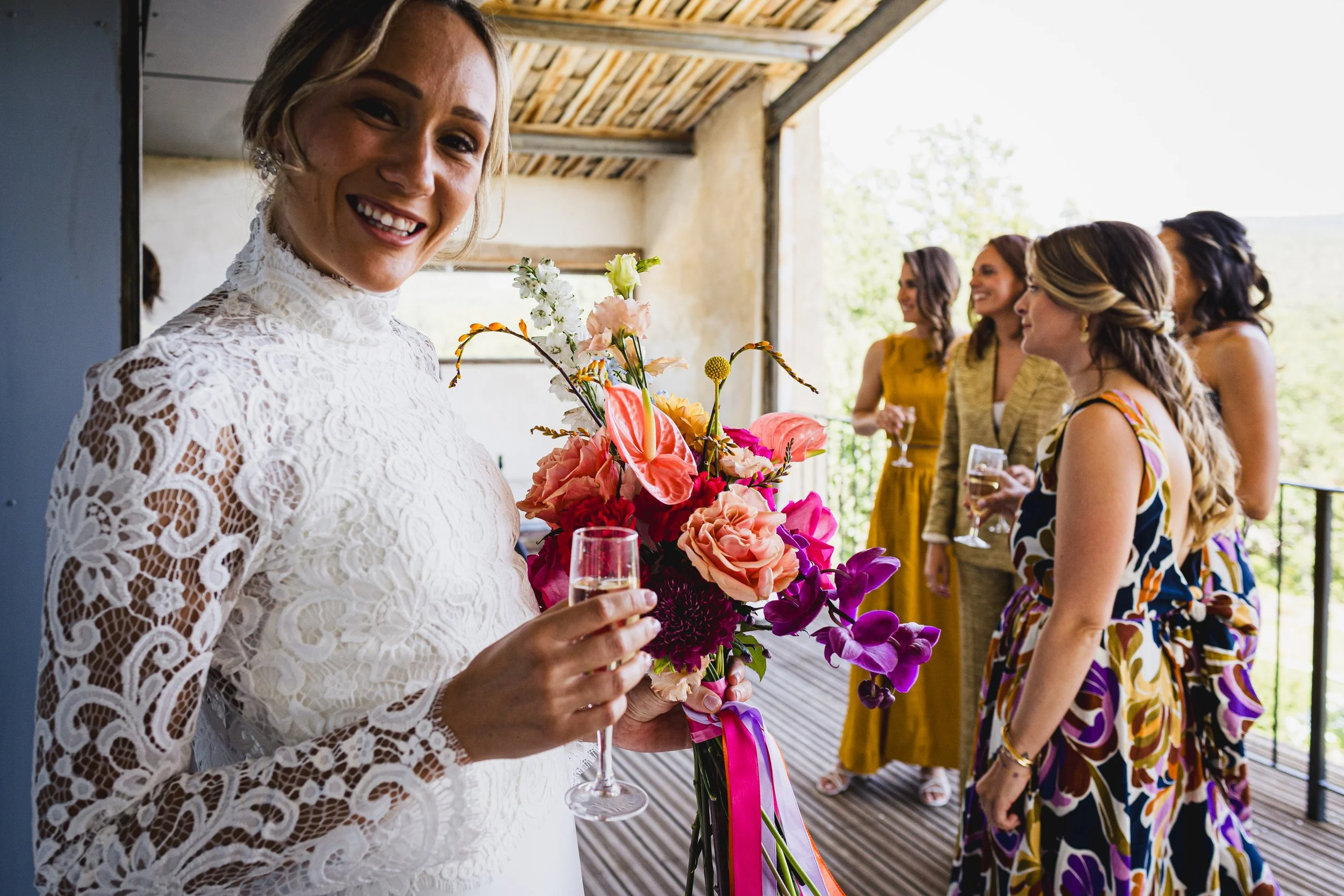 préparatifs de mariage coloré en Provence