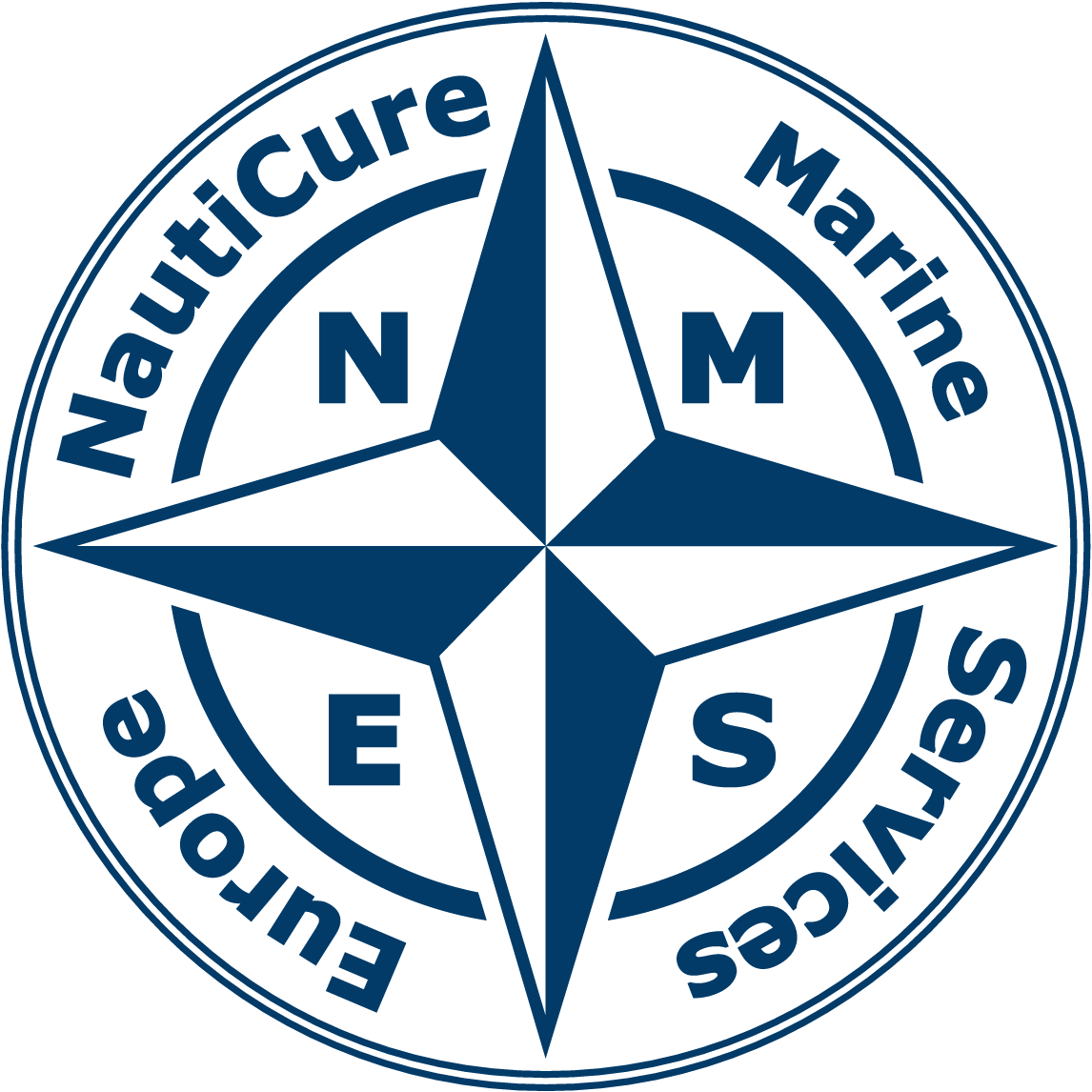 Nauticure marine cervice logo blue
