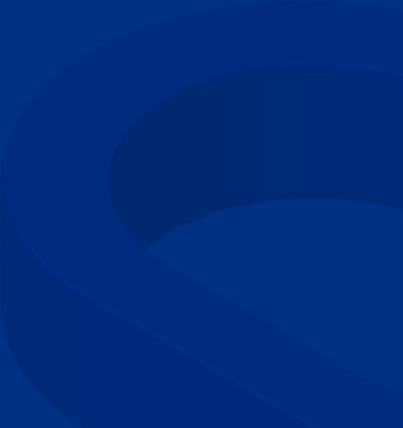 Abstract blue geometric background with curved lines and gradients.